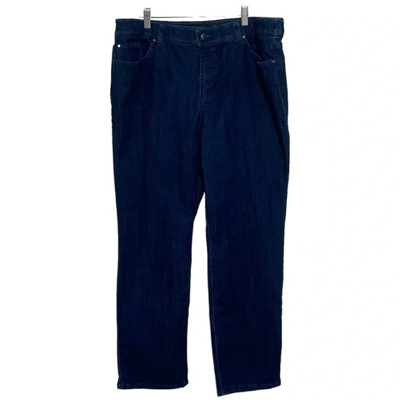 Fabulously Slimming by Chico’s‎ dark blue jeans size 3 short or 16P. - Picture 1 of 9